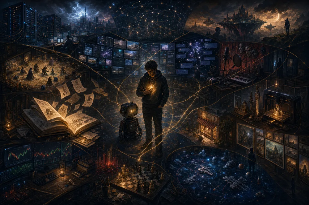 Memory observatory visual representing connected identities